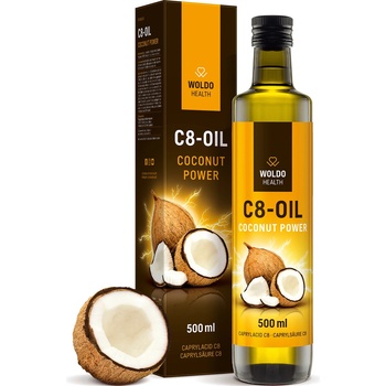 WoldoHealth® Kokosový olej C8 0,5 l