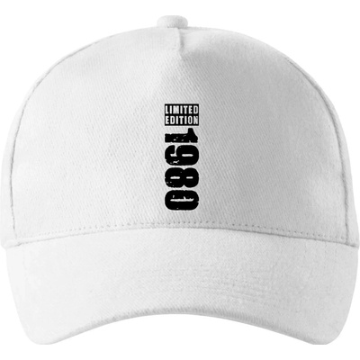 Limited edition 1980 pruh so zahnutým šiltom a látkovou sponou Biela