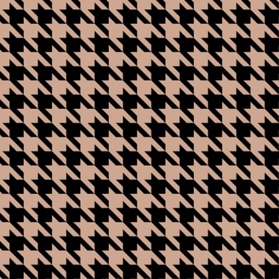 Takoy Designová podšívka kohoutí stopa černo-béžová 2x2 cm