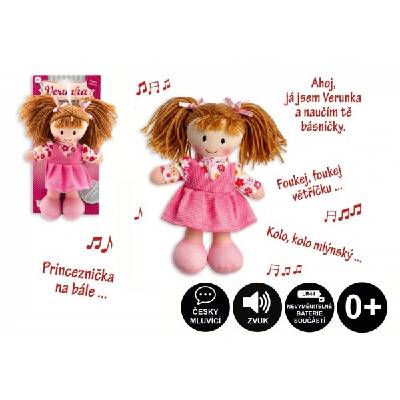 TEDDIES Panenka Verunka hadrová plyš 20cm česky mluvící