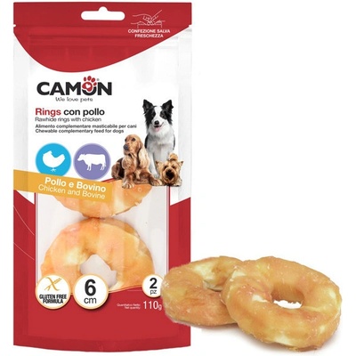 Camon Treats&Snacks Dog Donuts z kože obalené kuracím mäsom 110 g