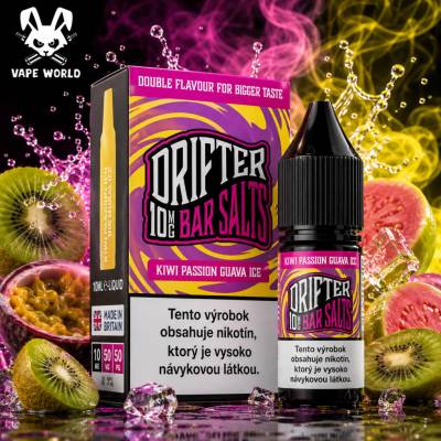 Drifter Bar Salts Cotton Kiwi Passionfruit Guava Ice 10 ml 10 mg