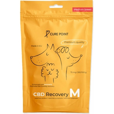 Curepoint CBD pamlsek Recovery M 100 g