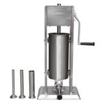 Klausberg Машина за пълнене на колбаси Klausberg KB 7930, 5 кг, Ръчна, 4 стоманени накрайника, Клапан за обезвъздушаване, Подвижен цилиндър, Инокс