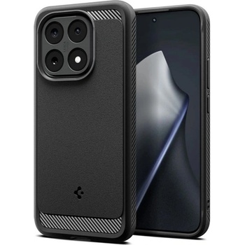 Spigen Xiaomi 15T SPIGEN RUGGED ARMOR силиконов протектор за телефон, устойчив на удар, карбонов модел, ЧЕРЕН ACS10459 (ACS10459)