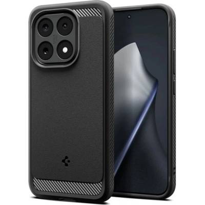 Spigen Xiaomi 15T SPIGEN RUGGED ARMOR силиконов протектор за телефон, устойчив на удар, карбонов модел, ЧЕРЕН ACS10459 (ACS10459)