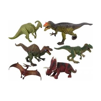 LeanToys Dinosaur set of 6 pieces Large Model Figures Prehistoric World