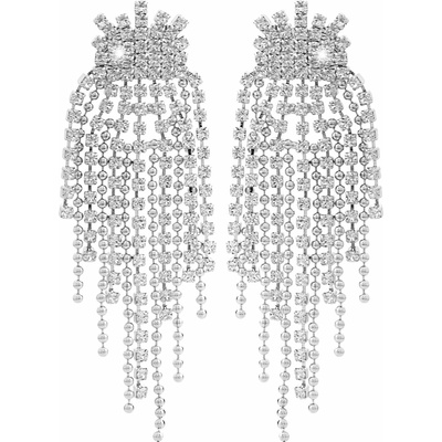 JSB Bijoux Mix štrasu a kuličkového řetízku zdobené křišťálovými kameny Swarovski Crystal 61410150cr