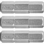 Fortum Комплект от 3 шестостенни накрайника FORTUM, H 5 x 25 мм, S2 4741506 (4741506)
