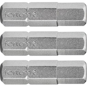 Fortum Комплект от 3 шестостенни накрайника FORTUM, H 5 x 25 мм, S2 4741506 (4741506)