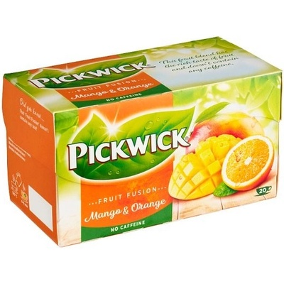 Pickwick Fruit Fusion Ovocný čaj aromatizovaný s pomerančovým oplodím a mangem 20 x 1,75 g