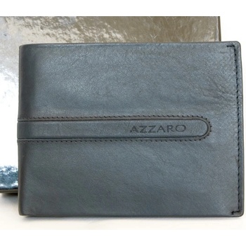 aro Pánská kvalitní kožená šedo rozkládací peněženka modrá