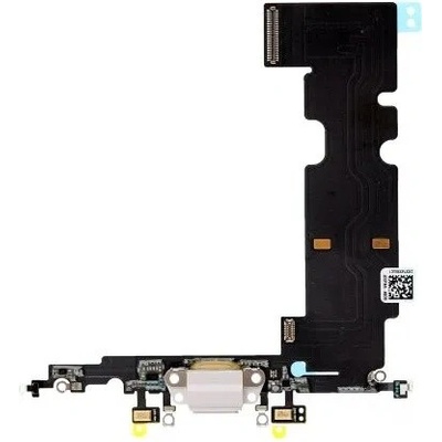 Apple iPhone 8 Plus - Nabíjecí Konektor + Flex Kabel (Silver), Silver