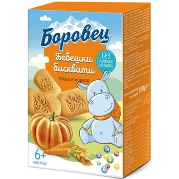 Боровец Бебешки бисквити Боровец - С тиква и морков, 100 g (brv4)