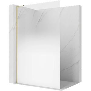 Mexen Kioto L душ стена Walk-in 90 x 200 см, бяла омбре 8 мм, златна - 800-090-103-50-86 (800-090-103-50-86)