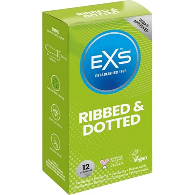 EXS Condoms - оребрени и релефни презервативи - 12 броя
