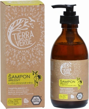 Tierra Verde Březový šampon na suché vlasy s citrónovou trávou 230 ml