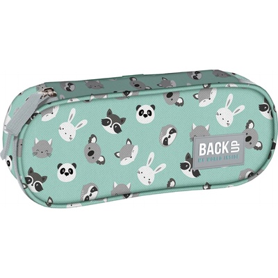 BackUP Овален ученически несесер BackUp A - Animalistic (92826)