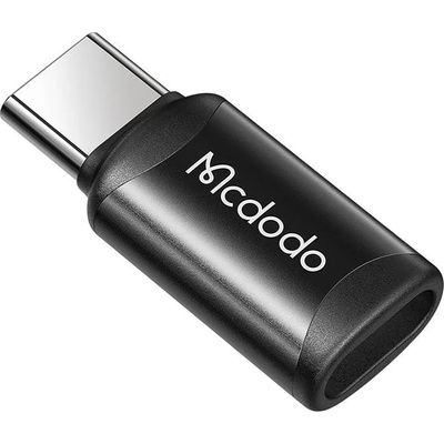 Mcdodo Адаптер от microUSB женско към USB-C мъжко за мобилни устройства с USB-C порт (черен) - Mcdodo Micro USB to USB-C Adapter (OT-9970)