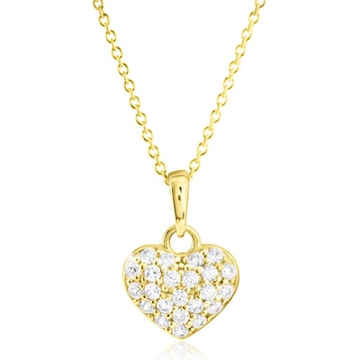 Gemmax Zlatý řetízek se srdíčkem Z6307 GLSYB-33171-36261