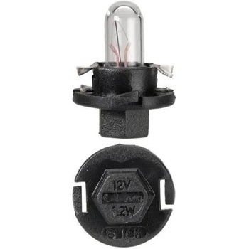 Image 1 of ZOLLEX Фасунга с крушка BULB BAX - 12V 1.2 W BX8.5d (black)
