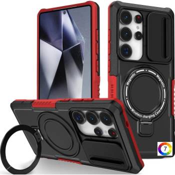 Samsung Galaxy S25 Ultra Удароустойчив Ring Holder MagSafe/ PC + TPU Калъф и Протектор