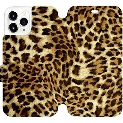 Pouzdro Mobiwear parádní flip Apple iPhone 11 Pro - VA33P Leopardí vzor