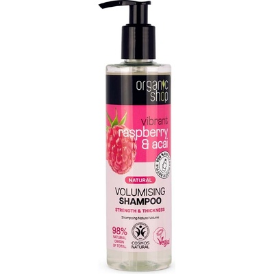 Organic Shop Vibrant Raspberry & Acai Volumising Shampoo 280 ml