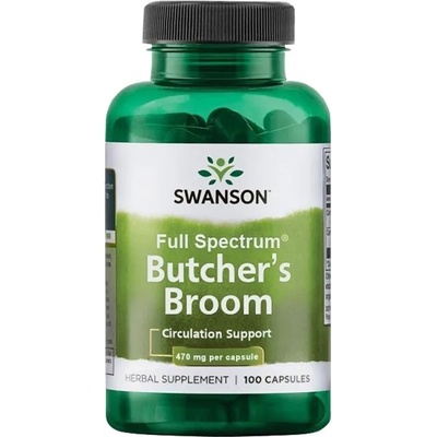 Swanson Full Spectrum Butcher's Broom, 470 mg, 100 капсули, Swanson (SW415)