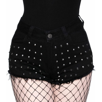 KILLSTAR дамски шорти KILLSTAR - Liberty Studded - Черен - KSRA003586