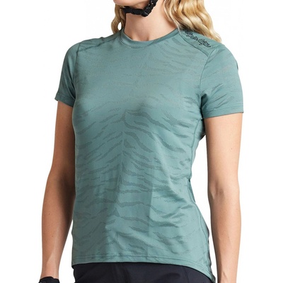 Troy Lee Designs Wms Lilium SS tiger jacquard steel green 23/24