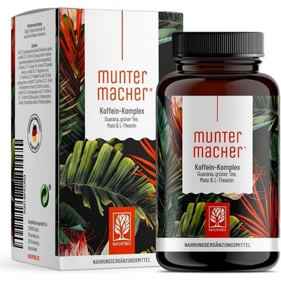 Naturtreu přírodní kofeinový komplex Muntermacher 120 kapslí