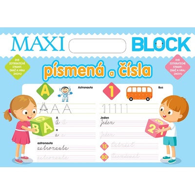 Maxi Blok - písmená a čísla