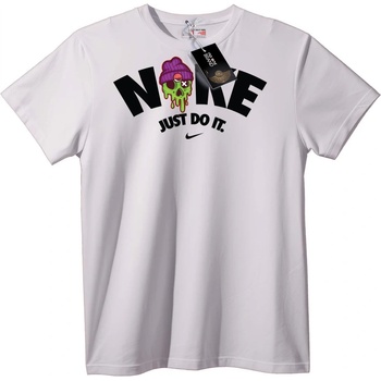 NOONEBRAND Тениска Пародия с череп в шапка - M, Black