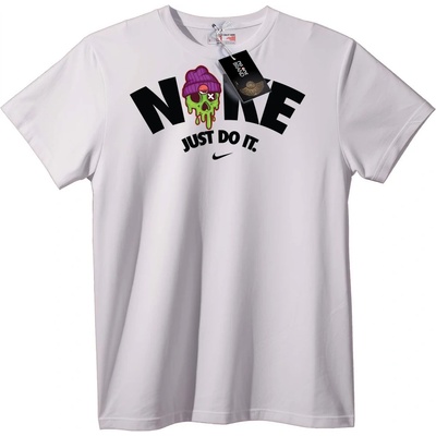 NOONEBRAND Тениска Пародия с череп в шапка - M, Black