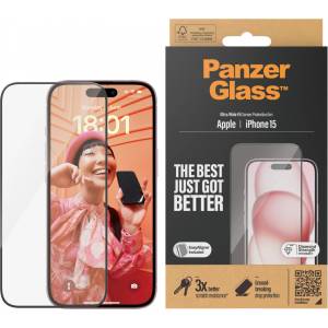 Panzer Стъклен протектор PanzerGlass за Apple iPhone 15 UWF wA