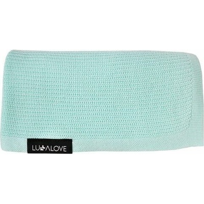 Lullalove Lehká, pletená deka Mint mist Mint