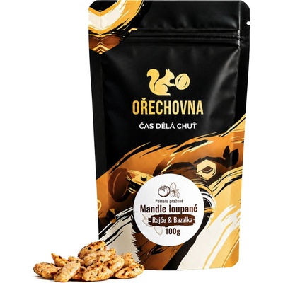 Ořechovna Mandle loupané Rajče & bazalka 100 g