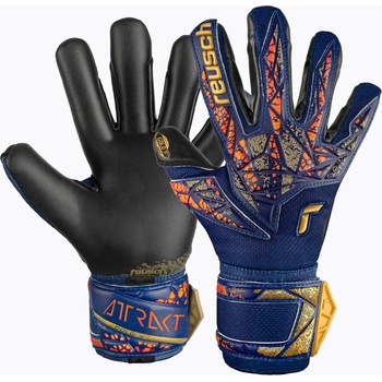 Reusch Вратарски ръкавици Reusch Attrakt Gold X premium blue/gold/black