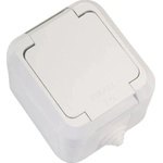 Makel КОНТАКТ ЕДИНИЧЕН С КАПАК ВЛАГОЗАЩИТЕН ip44 БЯЛ makel violet (8694407683328)