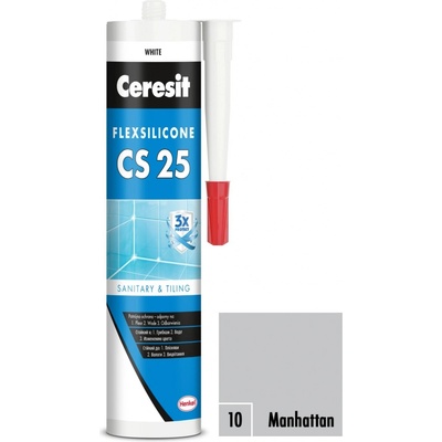 CERESIT CS 25 sanitárny silikón 280g manhattan