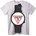NOONEBRAND Тениска с лого GUESS часовник - 6XL, White