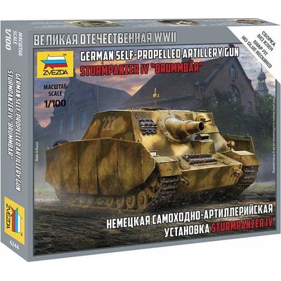 Zvezda Snap Kit military 6244 Sturmpanzer IV Brummbär 32-6244 1:100