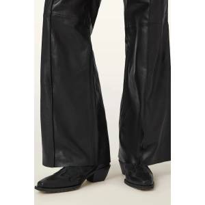 AllSaints панталон дамски от кожа FRAN (W014TF)