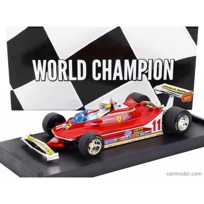 Brumm Ferrari F1 312t4 N 11 World Champion Winner Monza Italy Gp 1979 Jody Scheckter With Driver FigureRed 1:43