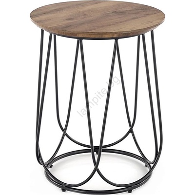 Halmar Масичка за кафе NUBIRA 51x40 cm черен/орех (HA0044)