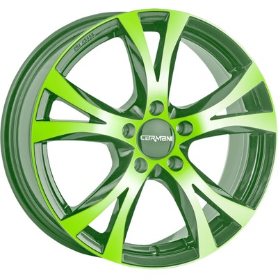 CARMANI 09 6.5x15 5x100 ET38 neon green polished