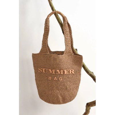 Peca Del Sol béžová SLAMĚNÁ TAŠKA SUMMER BAG