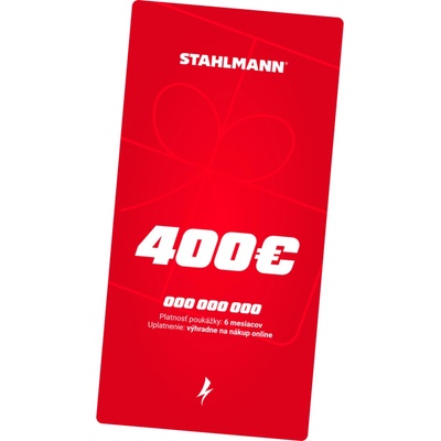 STAHLMANN 400€ Darčeková poukážka