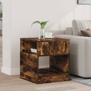 vidaXL Крайна масичка Димян дъб 40, 5 x 40 x 45 см Инженерна дървесина (890920)